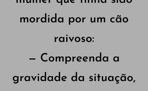 O médico falava para uma mulher