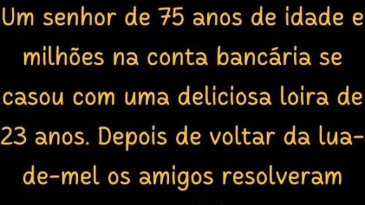 Um senhor de 75 anos de idade