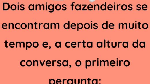 Dois amigos fazendeiros se encontram