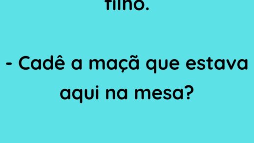 A mãe pergunta para seu filho