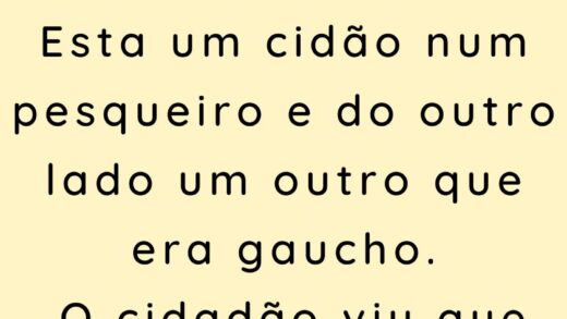 Esta um cidão num pesqueiro e do outro