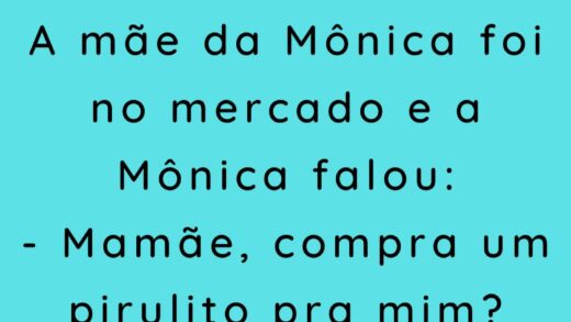 A mãe da Mônica foi no mercado