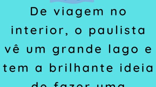 De viagem no interior o paulista