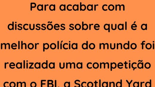 Para acabar com discussões sobre qual