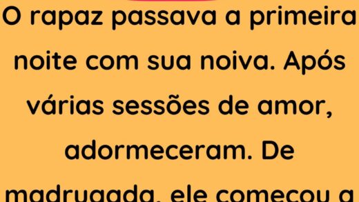 O rapaz passava a primeira noite