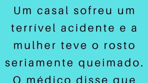 Um casal sofreu um terrível acidente