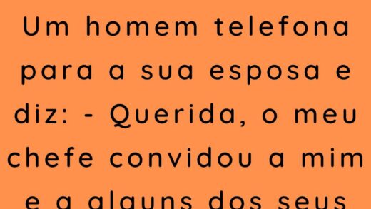 Um homem telefona para a sua