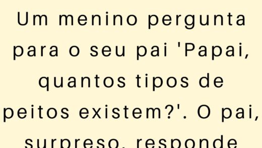 Um menino pergunta para o seu pai