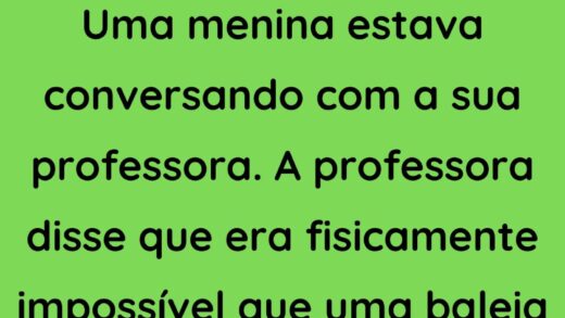 Uma menina estava conversando