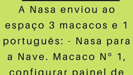 A Nasa enviou ao espaço 3 macacos