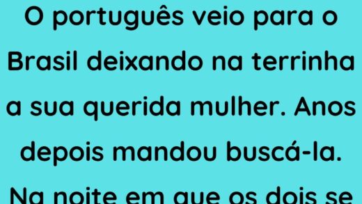 O português veio para o Brasil