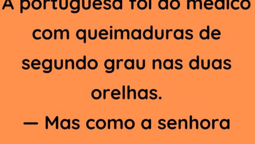 A portuguesa foi ao medico com queimaduras