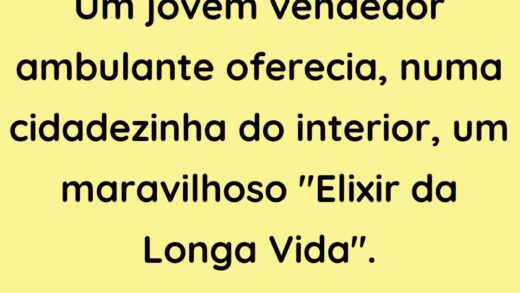 Um jovem vendedor ambulante oferecia