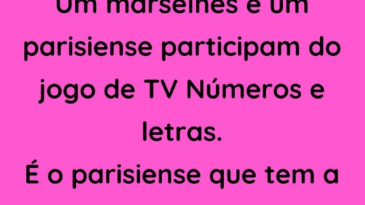 É o parisiense que tem a mão