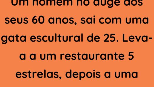 Um homem no auge dos seus 60 anos