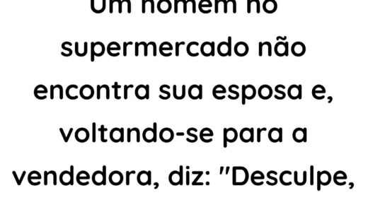 Um homem no supermercado não encontra