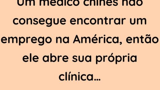 Um médico chinês não consegue encontrar um emprego