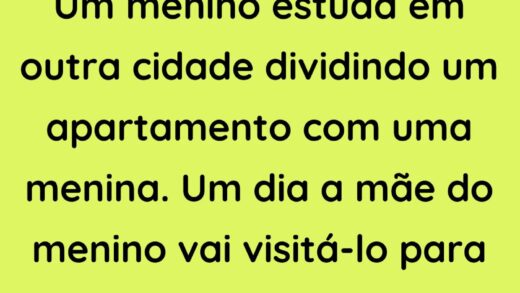 Um menino estuda em outra cidade dividindo