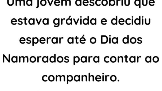 Uma jovem descobriu que estava grávida