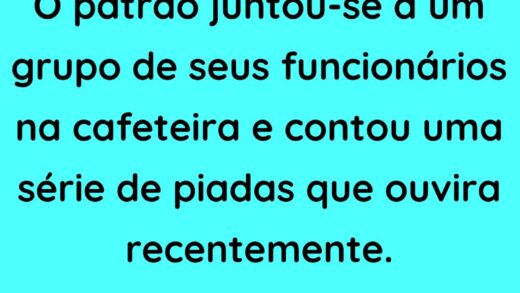 O patrão se juntou a um grupo de seus trabalhadores