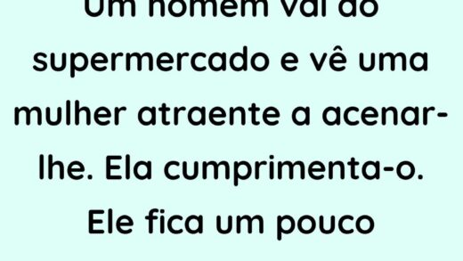 Um homem vai ao supermercado