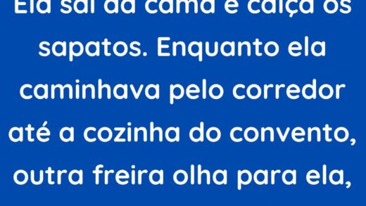 Freira recebe olhares estranhos de todos