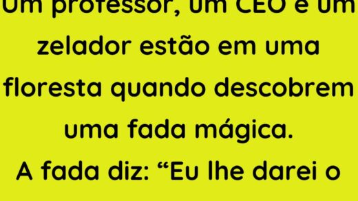 Um professor um CEO e um zelador