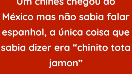 Um chinês chegou ao México, mas não sabia falar espanhol