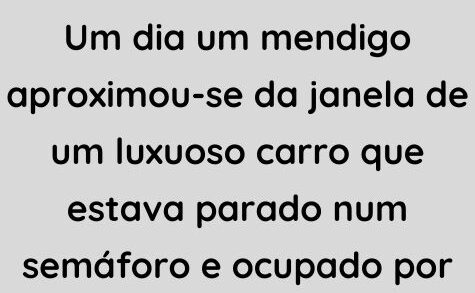 Um mendigo foi até a janela