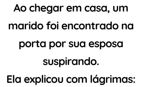 Um marido foi encontrado com sua esposa