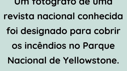 Um conhecido fotografo de revista nacional