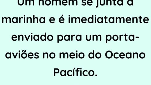 Um homem se junta a marinha