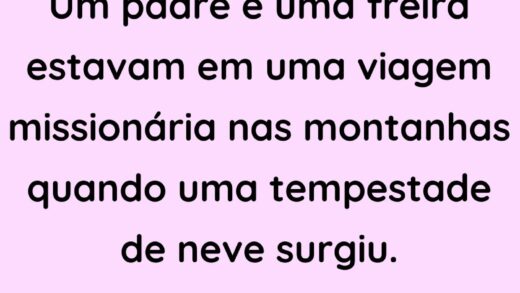 Um padre e uma freira em viagem missionária